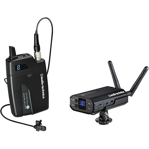 Audio-Technica ATW-1701/L System 10 Camera-Mount Digital Wireless System with Omni Lavalier Mic image 1