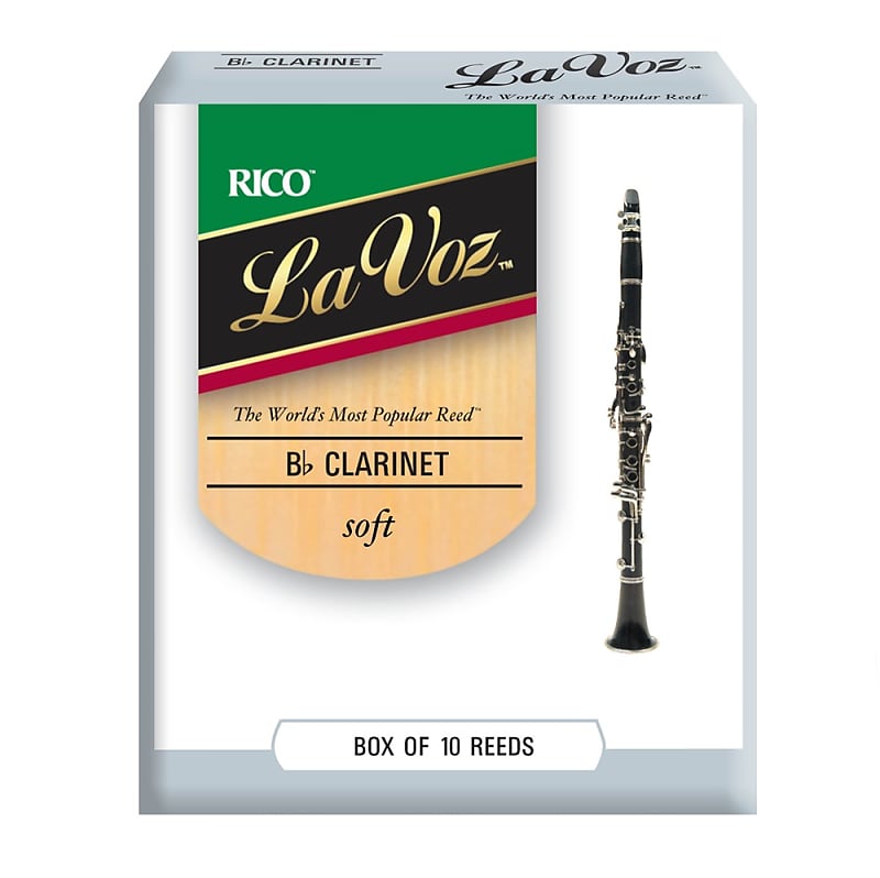 Rico LA VOZ RCC10SF B-flat Clarinet Reeds - SOFT, Box OF 10 image 1