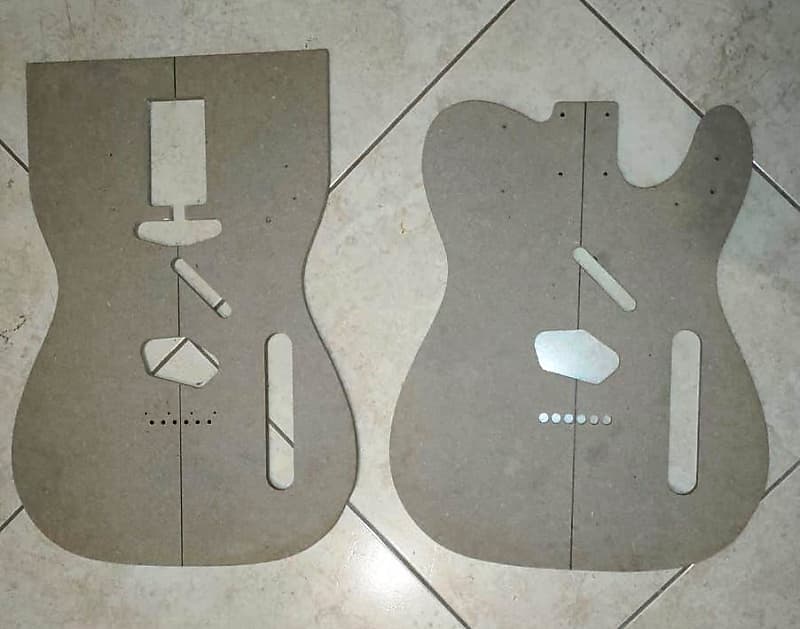 Template Set Fender Telecaster vintage style Type Body Reverb Template Set Fender Telecaster vintage style Type Body Reverb