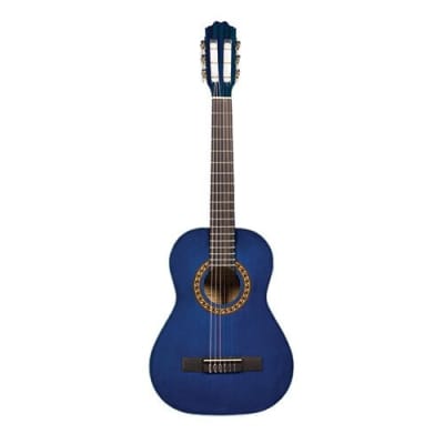 Beaver Creek BCTC601TB - 3/4 Size Acoustic Classical Guitar - Transparent Blue for sale