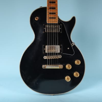 1970s AIMS Les Paul Custom Guitar Vintage - Black MIJ Japan image 1