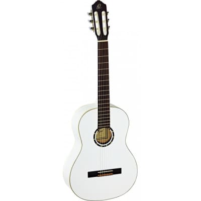 ORTEGA R121WH Konzert-Gitarre 4/4 inkl. Gigbag, weiss for sale