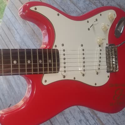 Aria Budwiser Stratocaster 90's Brite Red image 3