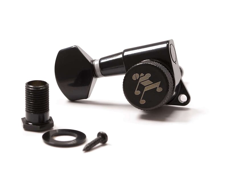 Left handed online locking tuners black