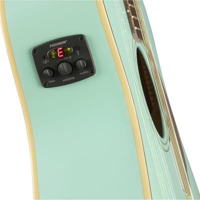 Fender Malibu Player Small Body  Acoustic-Electric Guitar - Aqua Splash image 4