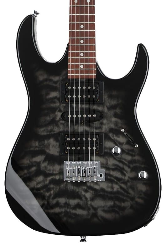 Ibanez GRX70QATKS GIO RX 6 String Electric Guitar - Transparent Black Sunburst image 1