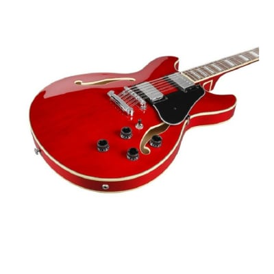 Ibanez AS Artcore 12-String Electric Guitar (Right-Handed, Transparent Cherry Red) image 2