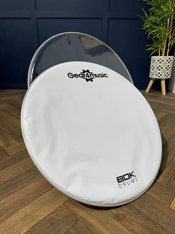 G4M Bass 22" Drum Heads (Pair) / White & Clear #NO81 image 1