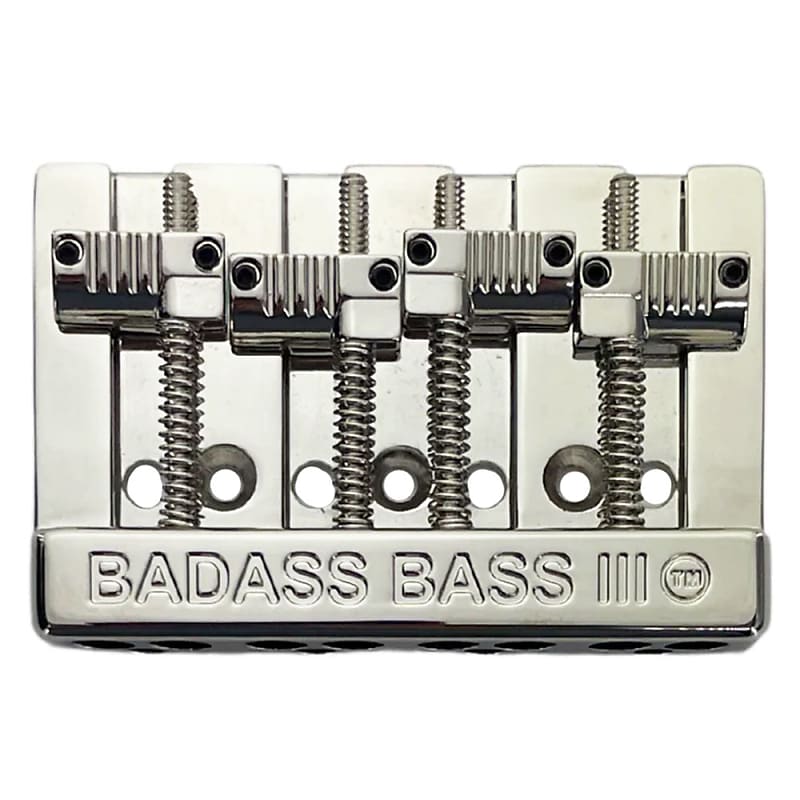 Leo Quan Badass III 4-String Bass Bridge Grooved Saddles Chrome BB-3343-010 image 1