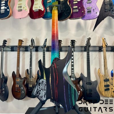 Ormsby Custom Shop Goliath Black Friday Rainbow Multiscale 7-String Electric Guitar w/ Bag-Black Friday Rainbow image 14