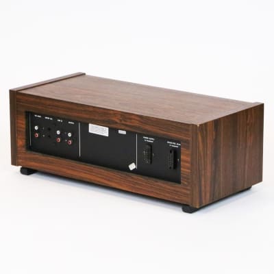 1970s Teac Tascam Recorder / Reproducer Faux Rosewood Laminated Cabinet Vintage 35-2 1/4” Stereo Analog Tape Machine Meter Bridge image 6