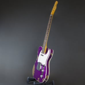 1960 Fender Custom Telecaster  Heavy Relic Magenta  Sparkle image 12