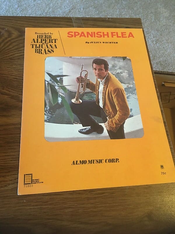 Herb Alpert Tijuana Brass Vintage Sheet Music Spanish Flea, Reverb
