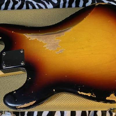 NEW! 2024 Fender 64 Precision Bass Relic 3-Tone Sunburst - Custom Shop - Authorized Dealer - 9 lbs - R133707 image 9