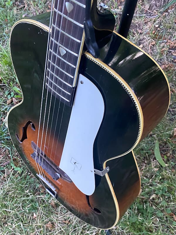 Rare 1959 Kay Deluxe 6838 Archtop Guitar w/ Pick Inlays | Reverb