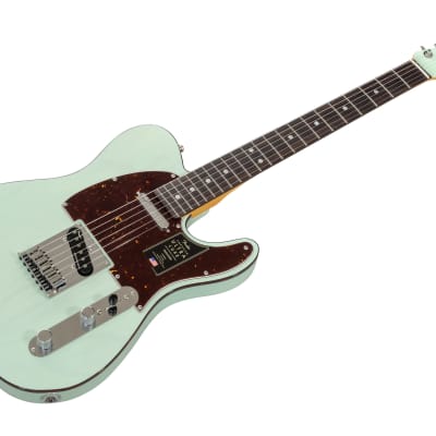 Fender American Ultra Luxe Telecaster RW - Transparent Surf Green for sale