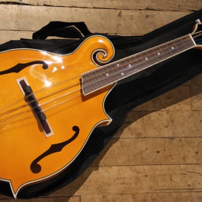 Rover RM-75 Deluxe Student F-Model Mandolin Flamed Maple for sale