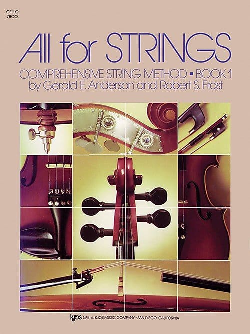 KJOS Gerald E. Anderson and Robert S. Frost All for Strings Comprehensive String Method Cello Book 1 78CO image 1