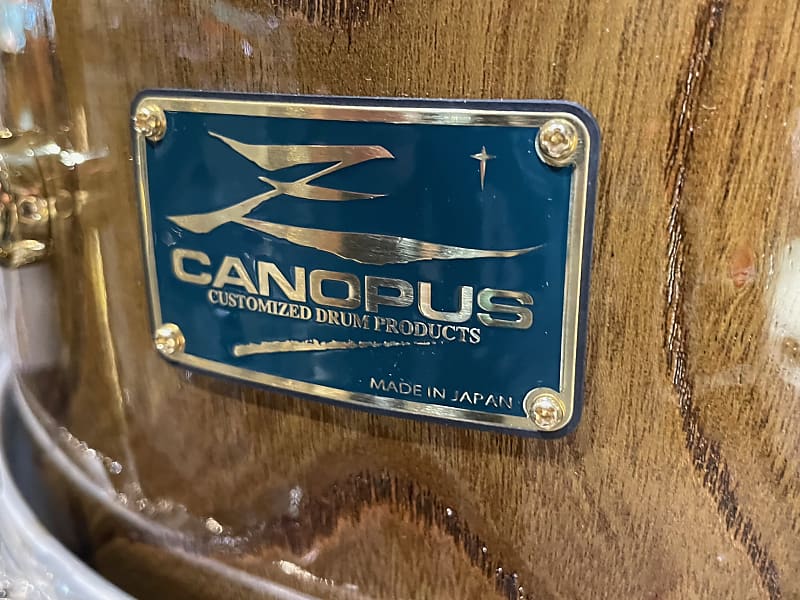 Canopus HS-1465 Zelkova Ninja Black Snare Drum / Straight