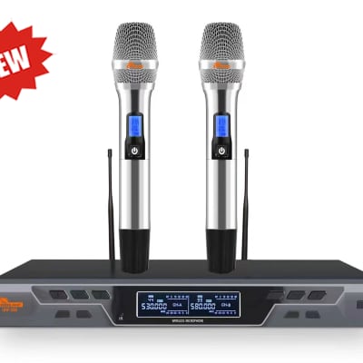 Opened box IDOLPRO UHF 620 Dual Channel Wireless Microphones With New Digital Technology