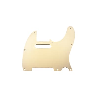 Fender Pickguard Telecaster, 8-Hole Mount, Gold-Plated, 1-Ply image 1