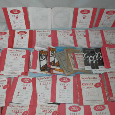 Super-Sensitive Red Label Daddario Prelude + Various Other Brands Cello Strings Various Sizes Single Cello Strings image 4
