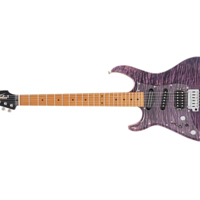 Vola Guitars OZ RV TNC LH Trans light Purple Gloss image 10