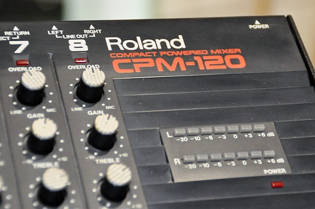 Roland CPM-120 Compact Powered 8-ch Mixer Stereo Mono CPM120