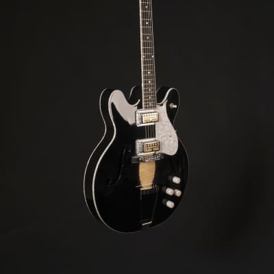 Hammett H780 'Black Pearl' 2022 Black-Burst / ES-330 / Harmony H77 image 9