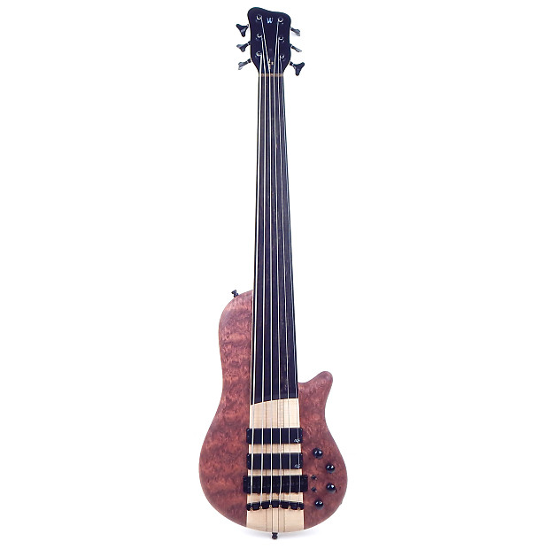 Warwick Custom Shop Thumb Single Cut 6 String Bass, Natural