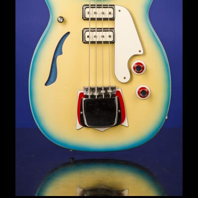 Micro-Frets Rendezvous Bass (Style 1) 1967 Martian Blueburst image 2