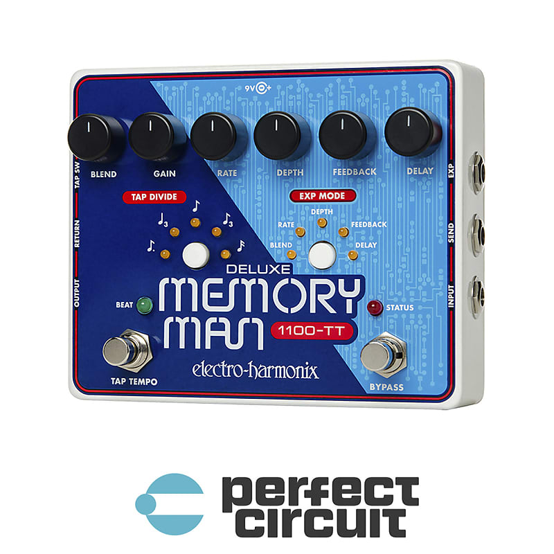 Electro-Harmonix Deluxe Memory Man 1100-TT Analog Delay Pedal image 1