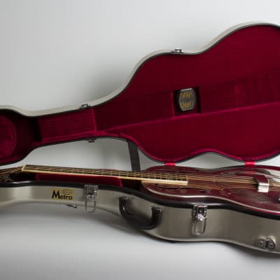 National  Style 0 Resophonic Guitar (1930), ser. #S-1663, hard shell case. image 10