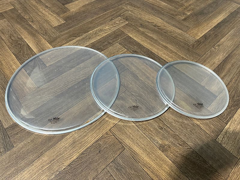 Remo UT Tom Rock Fusion Size Drum Heads Skins Set Of 3 #NO49 image 1