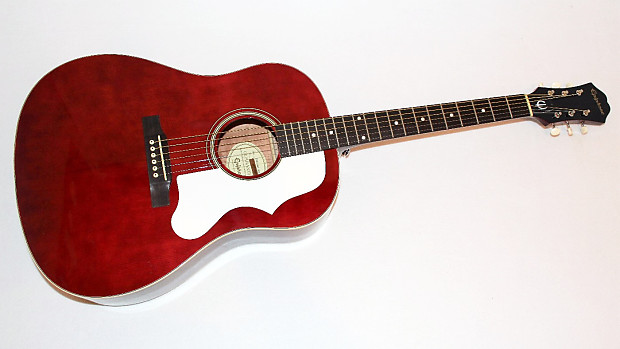 【最安値】 Epiphone Ltd. Ed. 1963 J-45 Red Acoustic Guitar | Reverb 弦楽器、ギター