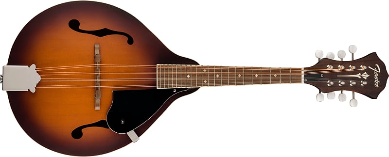 Fender #0970382337 - PM-180E Paramount Acoustic-Electric Mandolin with Gig Bag, Aged Cognac Burst image 1