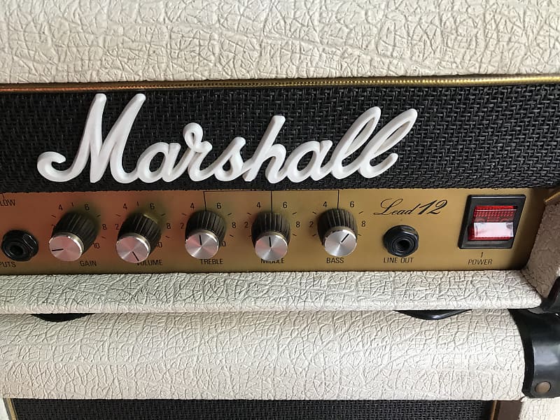 Marshall Lead 12 3005 mini stack 1988 Vintage white