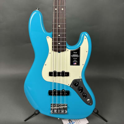 Fender American Professional II Jazz Bass - Miami Blue Rosewood image 2