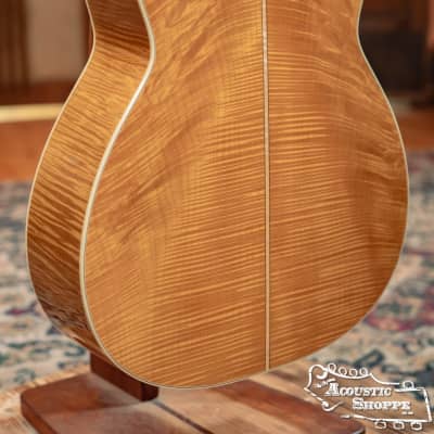 (Floor Model w/ Full Warranty) Preston Thompson Custom Shop OOOO-CWJMS Sitka/Figured Maple Acoustic Guitar #1404 image 7