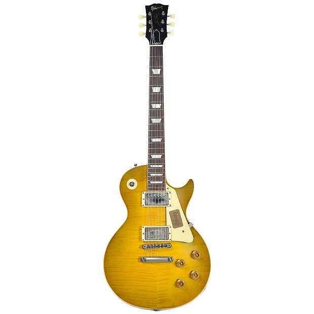 Gibson Custom Shop Les Paul Standard Plain Top Green Lemon Gibson Custom Shop Les Paul Standard Plain Top Green Lemon