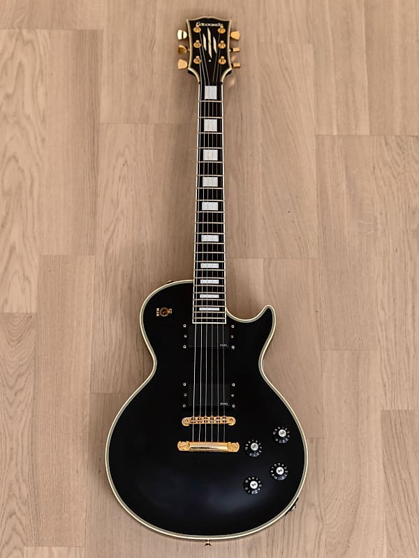 Edwards by ESP E-LP-92CD Custom Black Beauty Electric Guitar w/ EMG 81,  Ebony Board & Huge Neck, Japan