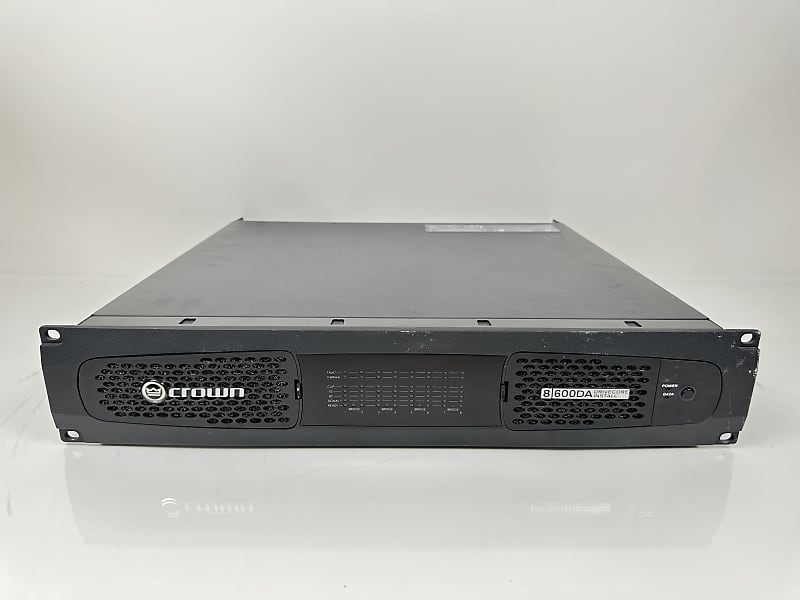 Crown DCi 8|600DA - 600W 8-Channel at 4-Ohm 70V/100V Analog Power Amplifier  			