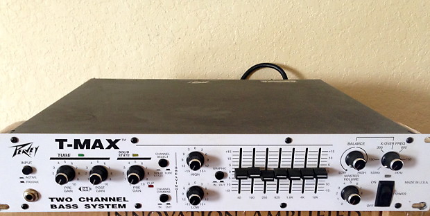 PEAVEY　T-MAX　TWO CHANNEL BASS SYSTEM　アンプ PEAVEY T-MAX TWO CHANNEL BASS SYSTEM アンプ PEAVEY T-MAX TWO