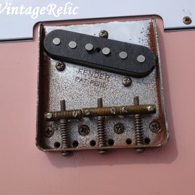 aged RELIC nitro TELE Telecaster loaded body Shell Pink Fender '64 pickups Custom Shop bridge image 3