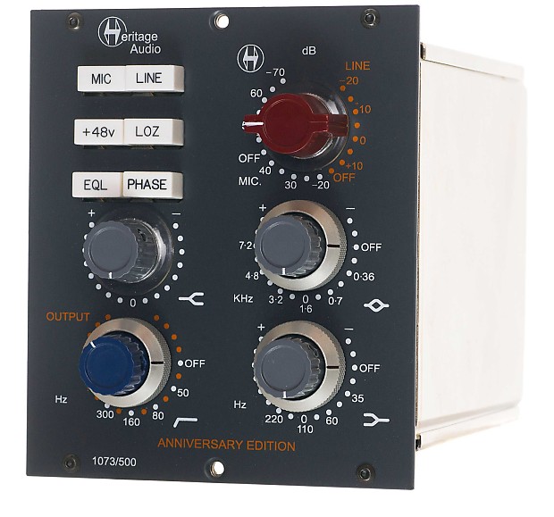 Heritage Audio 1073/500 Anniversary Edition Mic Pre / EQ 500 Series Module image 1