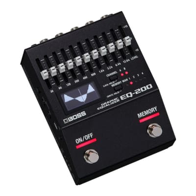 BOSS EQ-200 Dual 10-Band EQs Visual EQ Display Deep Real-Time Control MIDI I/O Graphic Panel Lock Function Compact Equalizer Pedal for Guitar and Bass image 3