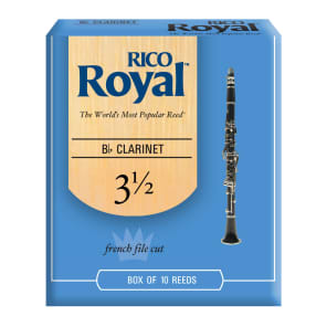 Rico RCB1035 Royal Bb Clarinet Reeds - Strength 3.5 (10-Pack)