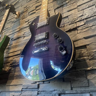 ESP LTD EC-256FM Electric Guitar, See Thru Purple Sunburst ESP LTD EC-256FM Electric Guitar, See Thru Purple Sunburst