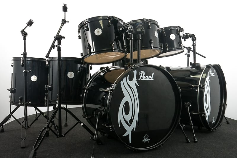 Pearl Joey Jordison Drum Kit, Black Lacquer