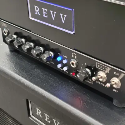 REVV G20 2-Channel 20-Watt Guitar Amp Head with Reactive Load and Virtual Cabinets With Matching 1x12 Cab image 8